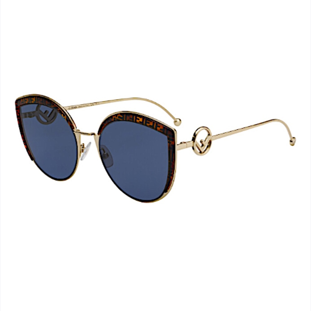 Fendi Brown Gradient Cat Eye Ladies Sunglasses